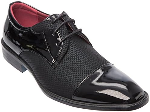 Mens Oxford Plain-Toe Cap-Toe Dress Shoes