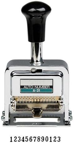 Lion Office LIOA31 Pro-Line Heavy Duty Numbering Machine, 13-wheel, 3-movement, Letter height 11/64, Roman Typestyle by Lion Office