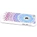 iPhone 5c Case, JAHOLAN Beautiful Clear TPU Soft Case Rubber Silicone Skin Cover for iPhone 5C - Blue Purple Tribal Mandala