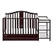 Graco Solano 4-in-1 Convertible Crib and Changer with Drawer (Espresso) – Crib and Changing Table Combo with Drawer, Includes Changing Pad, Converts to Toddler Bed, Daybed and Full-Size Bed