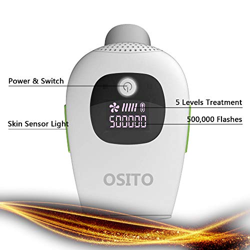 IPL Permanent Hair Removal for Women (500000 Flashes) - Painless - Skin Sensor - Laser Hair Removal Devices for Women Home Use, Remove hair for Face & Body & Bikini