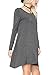 Yucharmyi Women's Stretchy Flowy Loose Tunic Dress Plain Long Sleeve Simple T-shirt