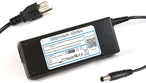 Optimum Orbis Ac Adapter for Hp G70 G71 G72 ; Hp Elitebook 2170p 2540p 2560p 2570p 2760p 6930p 8440p 8460p 8460w 8470p 8470w 8540p 8540w 8560p 8560w 8570p 8570w 8760w 8770w Laptop Power Supply Cord Notebook Battery Charger