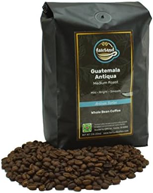 Fairland Coffee, Guatemala Antigua Honey Process Medium Roast Whole Bean, 2-Pound Bag