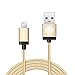 iPhone 6 Cable, Apple Certified iOrange-E™10ft Extra Long Lightning Cable & USB Sync Charger Cord for iPhone 6 6 Plus 5S 5C 5, iPad Air, iPad 4, iPad Mini Mini 2, iPod 5 Nano 7, Full Gold