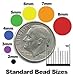 3MM 1/8 Inches Magnetic Balls/Beads Round Magnets by IO-Tech (TM) (Set of 50) Multi-Use Craft & Refrigerator Magnets - Round Gold Magnets on Fridge - - Office Organization dry Erase Magnets