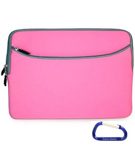 Gizmo Dorks Neoprene Zipper Sleeve (Pink) for the Samsung Series 9 11.6 inch Netbook