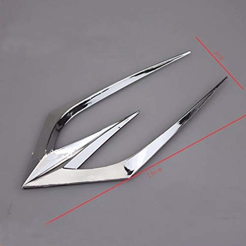 Pynxn - 2Pcs Silver Car SUV Exterior Air Vent Flow Intake Decorative Fender Side Sticker for CR-V Pilot Ridgeline Cherokee Compass LR2