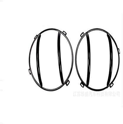 Bevis David New Iron Head Light Guard Cover Black Fit For Jeep Wrangler 2007-2016
