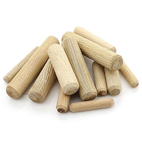 Ochoos M6 Wooden Dowel Cabinet Drawer Round Fluted Wood Dowel Pins Rods Set Furniture Fitting 6mm L=20/25/30/40mm - (Diameter: M6, Length: 25mm 100pcs) - Thumbnail 4