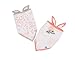 Little Unicorn Cotton Bandana Bib 2 Pack - Watercolor Rose