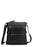 Scarleton Casual Double Zipper Crossbody Bag H1820