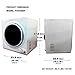 Panda Portable Compact Stainless Steel Tumble Dryer Apartment Size 110v 13lbs/3.75 Cu.ft. PAN760SF