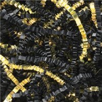 Aviditi CPB10GG Metallic Blend Crinkle Paper, 10 lb, Black and Gold (Pack of 1)