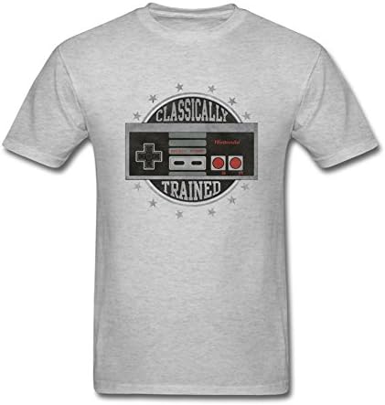 Yomei Men's Nintendo Classically Trained Graphic Sun T-shirt Grey XL