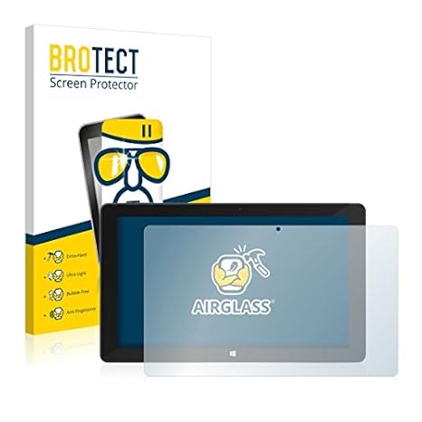 BROTECT AirGlass Premium Glasfolie für TrekStor SurfTab Duo W3 (extrahart, ultradünn, hochtranzparent, Anti-Fingerprint, flex