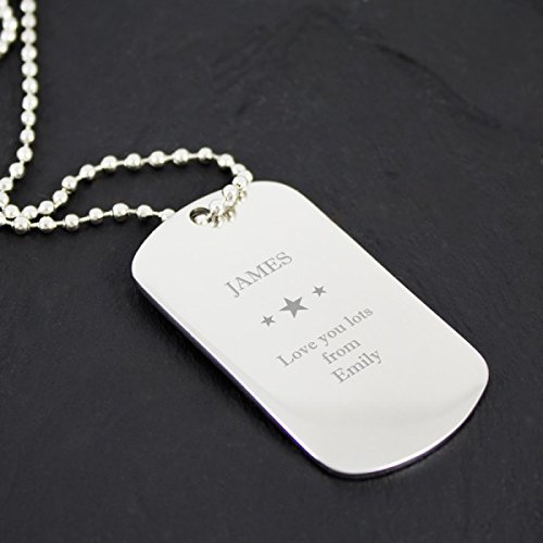 Personalised Dog Tag Name and Message Amazon.co.uk Handmade