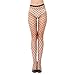 JET-BOND Fishnet Stockings Pantyhoses Black Seamless Mesh Tights for Womens Bodystocking (Black, big mesh)