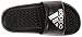 adidas Performance Voloomix XJ Slide Sandal,Black/Silver/Black,3 M US Little Kid