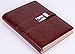 A5 Wine Red Binder Journal With Combination Lock ( Binder Diary With Combination Lock), Size: 23cm X 17cm. PU Leather Combination Lock Journal, notebook, notepad