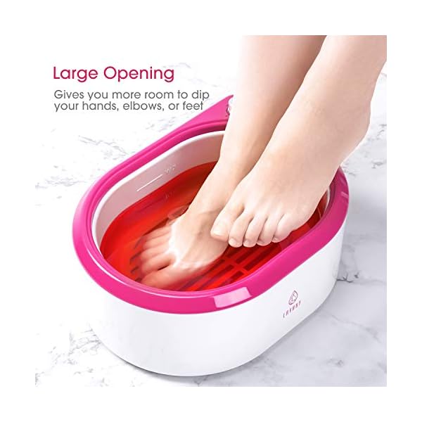 Paraffin-Wax-Machine-for-Hand-and-Feet-05-Hour-Fast-Wax-Meltdown-Paraffin-Bath-Paraffin-Wax-Warmer-Quick-Heating-Paraffin-Bath-Spa-for-Smooth-and-Soft-Skin-Red Paraffin Wax Machine for Hand and Feet, 0.5 Hour Fast Wax Meltdown Paraffin Bath Paraffin Wax Warmer Quick-Heating…