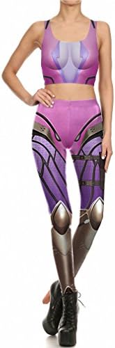 Women Leggings Widowmaker Cosplay Super Leggins Printed Mujer Fitness Set KDK1640 pants mix color S