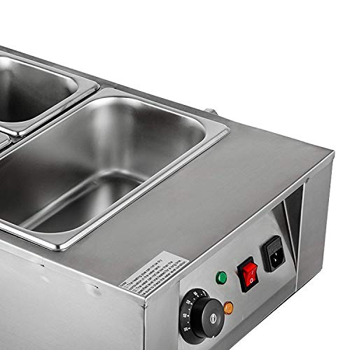 ALDKitchen Chocolate Melting Machine & Warming with Five Tanks | Stainless Steel 110V Choco Melter for Home or Bakery Use with Manual Control (5 Tanks) (5 Tanks)