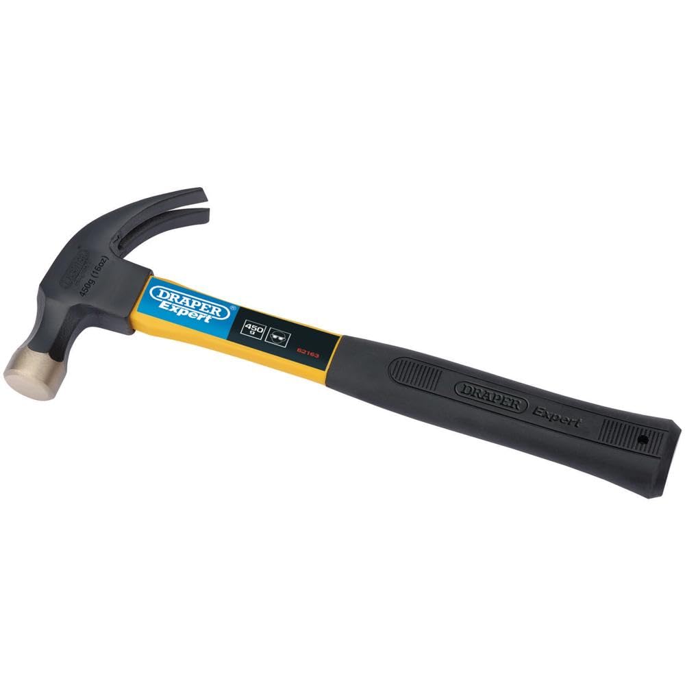 Draper 62163 16OZ / 450gm Fibreglass Shaft Claw Hammer