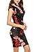 Zeagoo Women Vintage Floral Bodycon Dresses Party Cocktail Dress
