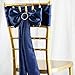 Tiger Chef 12-Pack Navy Blue 12 x 108 inches Long Satin Table Runner for Wedding, Table Runners fit Rectange and Round Table Decorations for Birthday Parties, Banquets, Graduations, Engagements