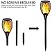 Jaer Solar Torches Light,Path Torches Dancing Flame Lighting 96 LED Dusk to Dawn Flickering Outdoor Waterproof garden decorations (4 PACK)