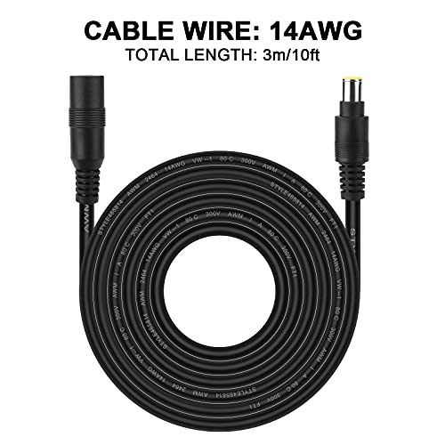 8mm Extension Cable iGreely 10Ft 3M DC 8mm Cord Compatible with Goal