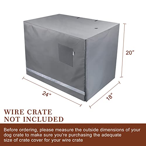 Yotache Dog Crate Cover for 24" Small Double Door Wire Dog Cage