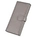 Lavemi Womens Large Capacity Genuine Leather RFID Blocking Wallets Wristlet Clutch Card Holder(Gray)