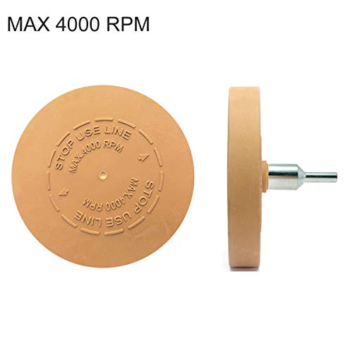 Decal Adhesive Remover, GOH DODD 4 Inch Eraser Wheel Car Sticker