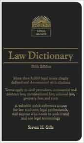 Law Dictionary Barron S Legal Guides Steven Gifis
