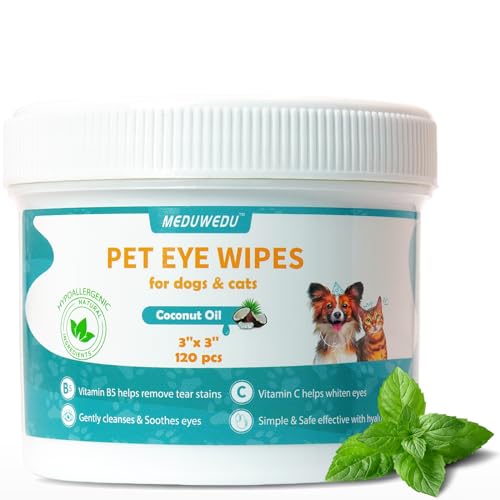 MEDUWEDU EYES WIPES FOR DOGS & CATS 120...