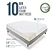 LUCID 10 Inch Latex Foam Mattress - Firm - Ventilated Design - CertiPUR-US Certified Foam - 10-Year Warranty - Full
