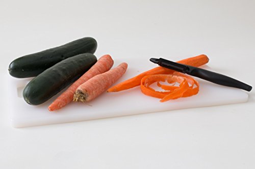 Best Vegetable Peeler: Ceramic Vegetable Peeler by Cestari Kitchen - Pro Peeler with Razor Sharp Ceramic Blade, Ergonomic Handle - Black