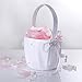 Hearts Shop Crystal Decor Double-Heart Wedding Flower Basket (White)