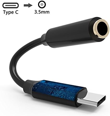 USB C to 3.5mm Pixel 2，Ortter Type C to 3.5mm Adapter with DAC Chipset 16/24bit 44/48KHZ Output for HTC U11/Google Pixel 2 XL, Pixel2/Samsung Galaxy Note 8,S8/Moto Z