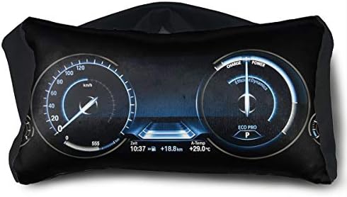 LAUR 2 in 1 Travel Pillow and Eye Mask - Car Speedometer Neck Support Voyage Pillow