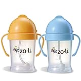 ZoLi BOT 2 Pack Sippy Cup (Blue, Orange)