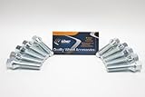(10) Extended UberTechnic Silver Lug Bolts 12x1.5 (50mm Shank) Cone Seat for many BMW Vehicles: 128i 135i 318i 320i 325i 328i 335i M3 525i 528i 530i 535i M5 Z3 Z4 E36 E46 E60 E90 E92 E93