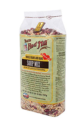 Bob's Red Mill Whole Grains & Beans Soup Mix 26 oz (Two Pack) - Easy to Make Whole Grain and Bean Soup Mix - 2 Pack Soup Mix (26 oz bags, 52 oz total)