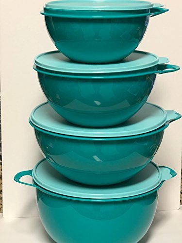 Click Here to See More Images Tupperware Thatsa Bowl 4 Piece Set in Teal