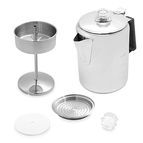 Camping Coffee Pot Our 9 Cup Camping Coffee Percolator Works Great On