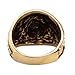 HAMANY Jewelry Men's Stainless Steel Ring Lion Head Shield Biker Vintage,Gold,Size 10