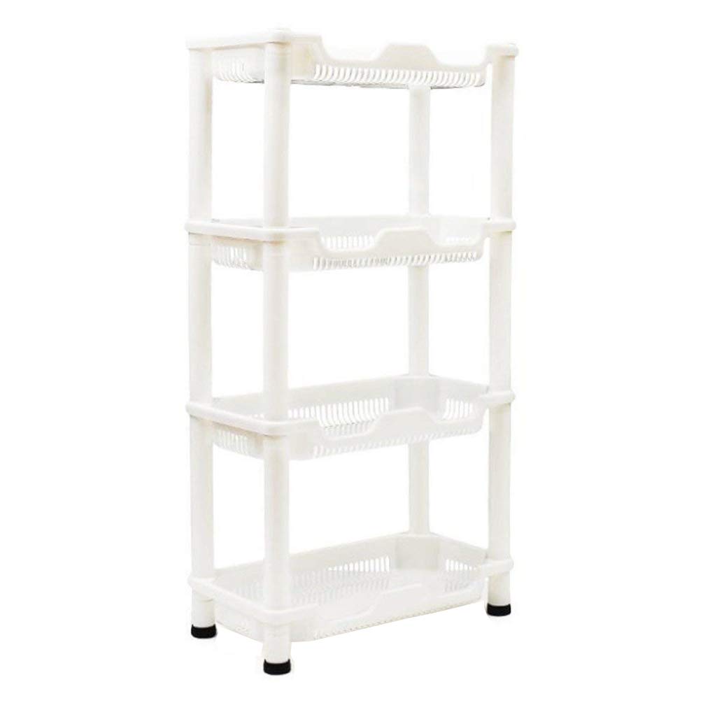 Macallen Shower Caddy Corner Rust Proof White Shelf Kitchen Bathroom Storage Unit 4 Tier