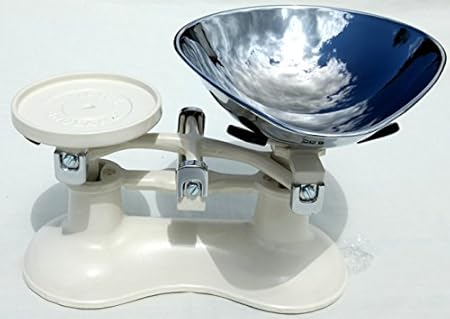 Traditional Cast Iron Heavyweight Kitchen Scales With Chrome